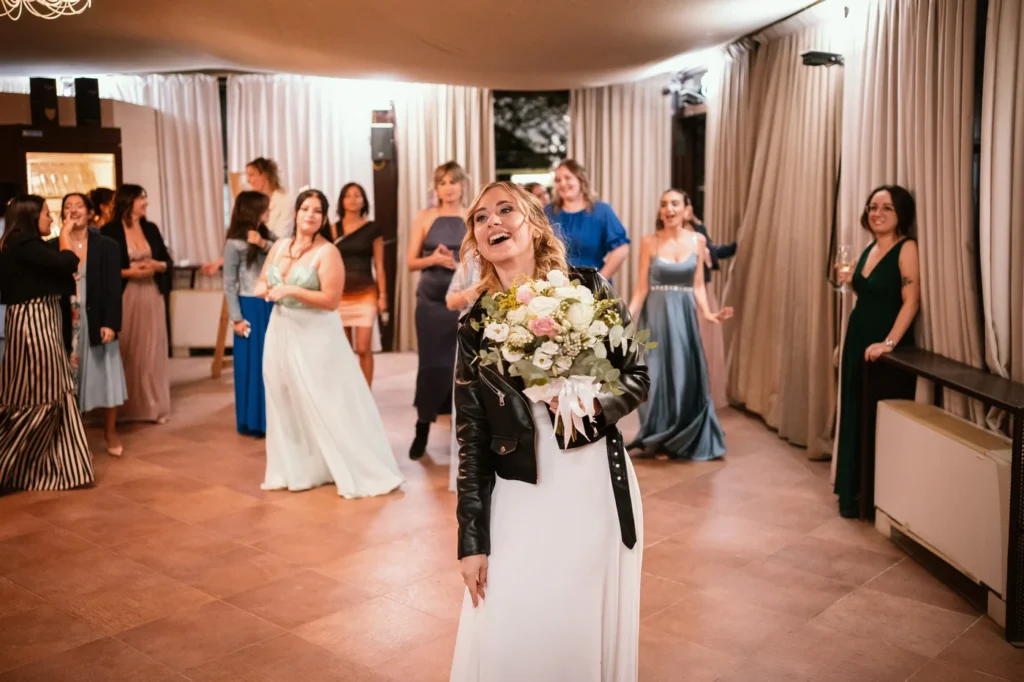 Il lancio del bouquet